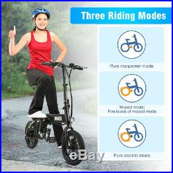 Foldable Electric Bike Mountain Cycling 14 E-Bike City Bicycle 250W Motor 7.5Ah