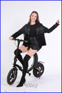 Folding Electric Bike 500W 14inch Bicycle With Battery Motor 36V 15/Mph 25km/h