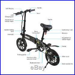 Folding Electric Bike E-Bike Moped Bicycle City Bike 14 Wheel 25km/h 250W Motor