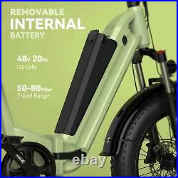 Folding electric bicycle Bafang500W motor 48V25AH large battery