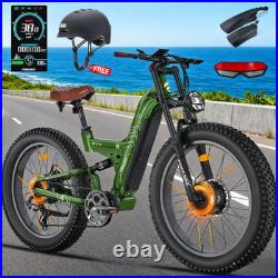 Freesky M530 Dual Motor Electric Mountain Bicycle 48V 30Ah 26in Fat Tire E-Bike