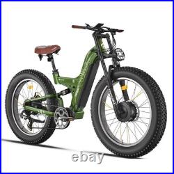Freesky M530 Dual Motor Electric Mountain Bicycle 48V 30Ah 26in Fat Tire E-Bike