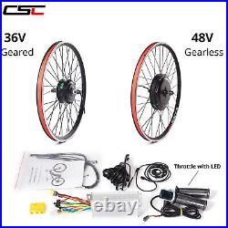 Front Rear Wheel Electric Bicycle Motor Conversion Kit E Bike Cycling LCD