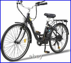 HITWAY J5 Electric bike 26 Inch City E-Bike with 250W Motor 7 Speed Gearbox NEW