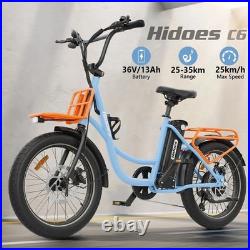 Hidoes C6 20 Electric Bike 250W 36V 13Ah 15MPH City E-Bike Fat Tyre UK Road Leg