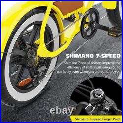 Hidoes C8 Electric Bikes Adults 20 Inch Fat Tire 25 km /h max speed 250W motor