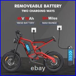 Hidoes Fat Tyre Mountain Electric Bicycle 250W Motor 48V 15.6Ah eBike for Adults Hidoes Fat Tyre Mountain Electric Bicycle 250W Motor 48V 15.6Ah eBike for Adults