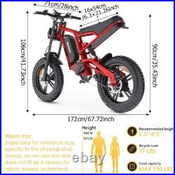 Hidoes Fat Tyre Mountain Electric Bicycle 250W Motor 48V 15.6Ah eBike for Adults Hidoes Fat Tyre Mountain Electric Bicycle 250W Motor 48V 15.6Ah eBike for Adults