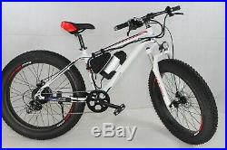 High Quality Aluminium 26 Fat Tyres Electric Bike / Snow Bike / Mountain Bike