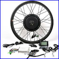 LCD + 48V1500W Hi Speed Electric Bicycle E Bike Hub Motor Conversion Kit 26rear