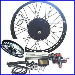 LCD + 72V3000W 26 4.0 FAT RIM Electric Bicycle E Bike Hub Motor Conversion kit