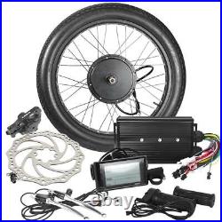 LCD or TFT + 3000W FAT TIRE Electric Bicycle E Bike Hub Motor Kit + Disc Brake