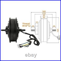 LUNYEE 10 inch Spilt Hub Motor 60V 1200W Electric Scooter Bicycle Motor