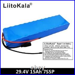 LiitoKala 7S5P 29.4V 15Ah Electric Bicycle Motor Electric Bicycle Scooter 24V