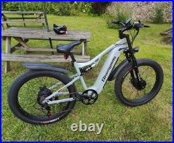 Long-Range 26 Fat Tyre Electric Bike 48V Dual Motor E-Bike Full Suspension NEW
