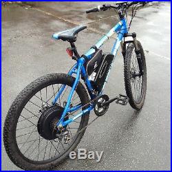 Mens electric mountain bike (shop conversion) 48 volt 500w motor pedal assist