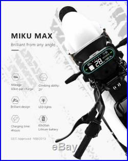 Miku Max Electric Scooter Bosch 800w Motor 20ah Lithium Battery E-bike Escooter