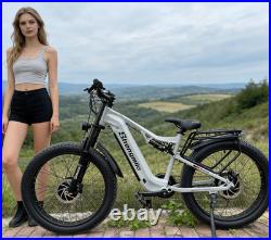New E-Bike 26 Fat Tyre Electric Mountain Bike 48V 17.5Ah Dual Motor UK Stock