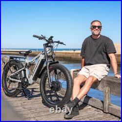 New E-Bike 26 Fat Tyre Electric Mountain Bike 48V 17.5Ah Dual Motor UK Stock