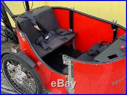 Nihola 4.0 electric family E-cargo trike/bike. Mid-drive motor