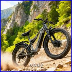 Off-Road 26 Electric Bike Dual Motor Adults E-Bike 48V/17.5AH Hydraulic Brakes