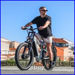 Off-Road 26 Electric Bike Dual Motor Adults E-Bike 48V/17.5AH Hydraulic Brakes