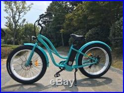 Our Fab Beach Fat Tyre Electric Step Down bike For Women 26 500with48v Motor