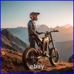 Powerful 20Electric Bike 60V 30Ah Mountain eBike Hydraulic Brakes E-Motorcycle
