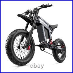 Powerful 20Electric Bike 60V 30Ah Mountain eBike Hydraulic Brakes E-Motorcycle