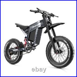 Powerful 20Electric Bike 60V 30Ah Mountain eBike Hydraulic Brakes E-Motorcycle