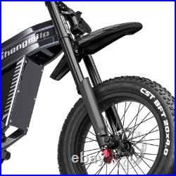 Powerful 20Electric Bike 60V 30Ah Mountain eBike Hydraulic Brakes E-Motorcycle