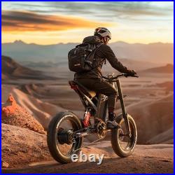 Powerful Electric Dirt Bike 20 Mountain E-Bike 60V 30AH Fatbike for Adventures