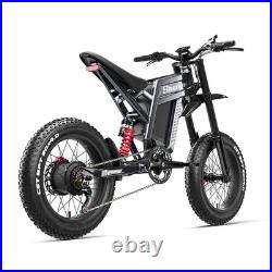 Powerful Electric Dirt Bike 20 Mountain E-Bike 60V 30AH Fatbike for Adventures
