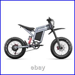 Powerful Electric Dirt Bike 20 Mountain E-Bike 60V 30AH Fatbike for Adventures