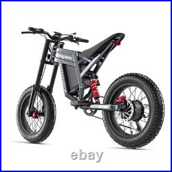 Powerful Electric Motorbike 60V30Ah E-BIke Hydraulic Brakes Off-Road MTB UK NEW