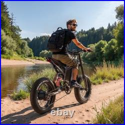 Powerful Electric Motorbike 60V30Ah E-BIke Hydraulic Brakes Off-Road MTB UK NEW