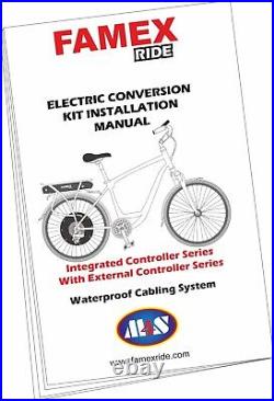 Professional Electric Bicycle Conversion Kit E Bike Rear Wheel Motor 1500W 48V