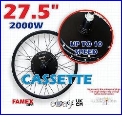 Professional Electric Bicycle Conversion Kit E Bike Rear Wheel Motor 2000W 48V