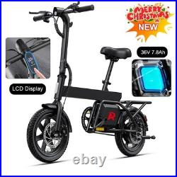 RA Folding E-Bike 250W Motor City Electric Bike 36V 7.8Ah Bicycle For Adult Gift