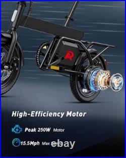 RA Folding E-Bike 250W Motor City Electric Bike 36V 7.8Ah Bicycle For Adult Gift