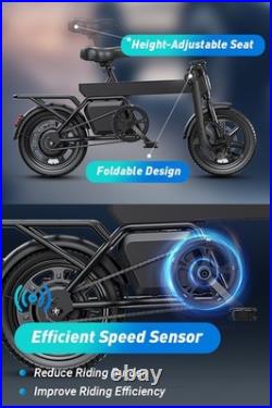 RA Folding E-Bike 250W Motor City Electric Bike 36V 7.8Ah Bicycle For Adult Gift