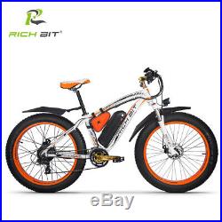 RICHBIT 1000W Electric Bike Electric Bicycle Fat Tire MTB 48V ebike Speedometer