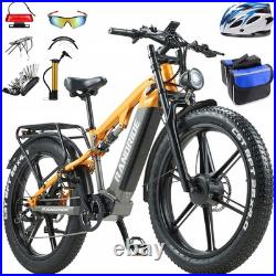 Randride YX80M Electric Bike 48V 20AH 264.0'' Dual Motor Mountain E-Bike 7Speed