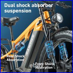 Randride YX80M Electric Bike 48V 20AH 264.0'' Dual Motor Mountain E-Bike 7Speed