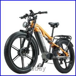 Randride YX80M Electric Bike 48V 20AH 264.0'' Dual Motor Mountain E-Bike 7Speed