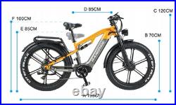 Randride YX80M Electric Bike 48V 20AH 264.0'' Dual Motor Mountain E-Bike 7Speed