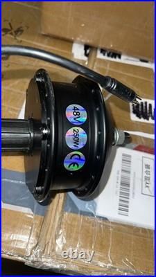 Rear Brushless Hub Motor with Waterproof 9 Pin Connec 48V 250W + cassette