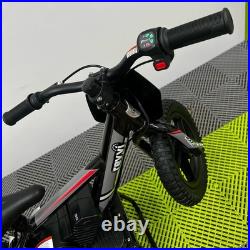 Revvi 12 Black 24v100w Motor Electric Kids Balance Bike, Latest Model