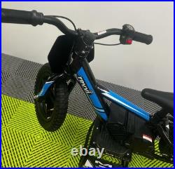 Revvi 12 Blue 24v100w Motor Electric Kids Balance Bike, Latest Model