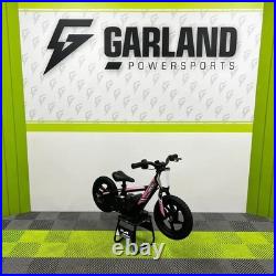Revvi 12 Pink 24v100w Motor Electric Kids Balance Bike, Latest Model